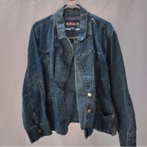 Avenue Dark Blue Jean Jacket